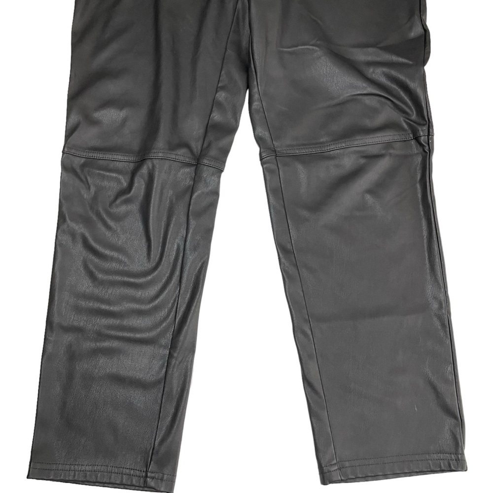 Nili Lotan x Target Faux Leather High Rise Ankle Skinny Pants Black Sz 4 - Picture 9 of 14
